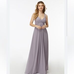 MORILEE Madeline Gardner French lilac bridesmaids maxi dress size 14new